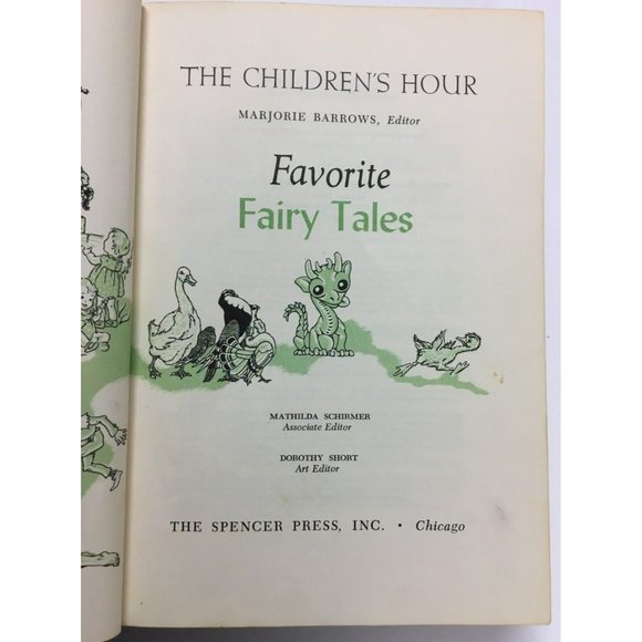 The Children's Hour 2- FAVORITE FAIRY TALES 1953 Hardcover Vintage Book - Picture 4 of 7